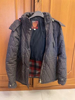 Giacca trapuntata Massimo Dutti grigia