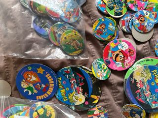 Lote Tazos Mario Famicom Menko vintage