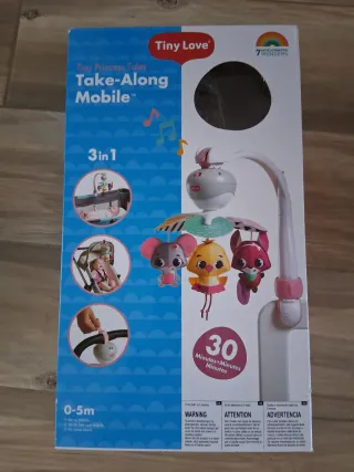 Móvil cuna peluches animales