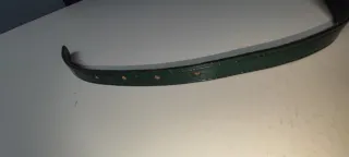 Cintura Pelle Verde Vintage Fibbia Argento