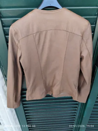 Giacca vera pelle De Lamp donna taglia 42