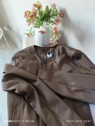 Giacca vera pelle De Lamp donna taglia 42