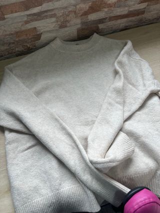 Jersey de lana beige