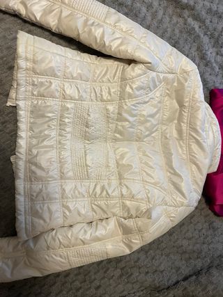 Chaqueta acolchada blanca