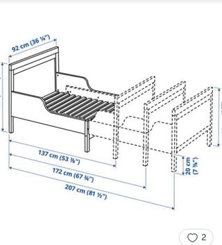 Cama extensible madera Ikea