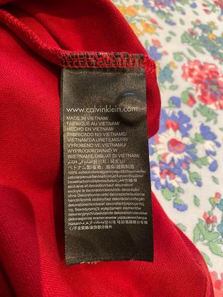 Polo Calvin Klein Rosso Uomo