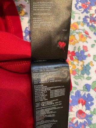 Polo Calvin Klein Rosso Uomo