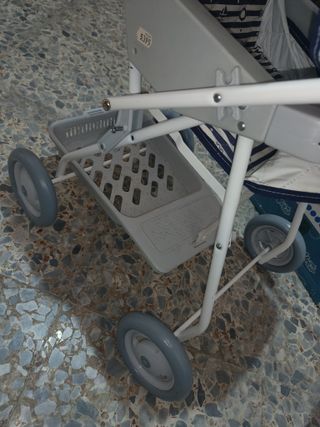 Antiguo carrito carro juguete para bebé años 80