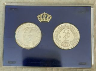 Monedas Conmemorativas XXV Aniversario Boda Real