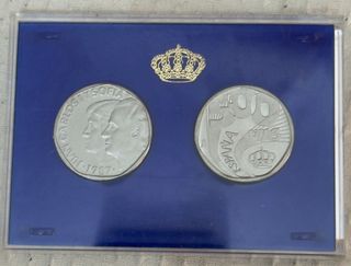 Monedas Conmemorativas XXV Aniversario Boda Real