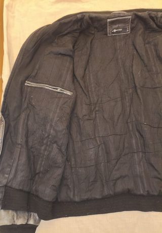 Chaqueta Cuero Vintage Negra TREND