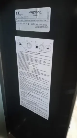 Estufa de gas Campingaz CR5000 negra