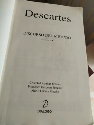 Descartes. Discurso del Método (HISTORIA DE LA ...