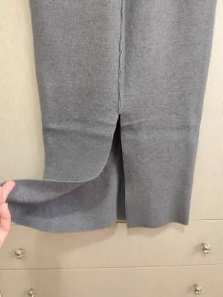 Falda larga gris talla XS