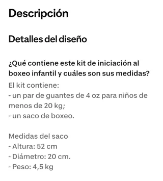 Saco y guantes de boxeo infantil Outshock