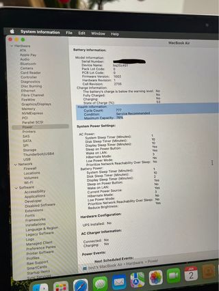 MacBook Air 13 M1 2020 Plata 8GB 256GB SSD