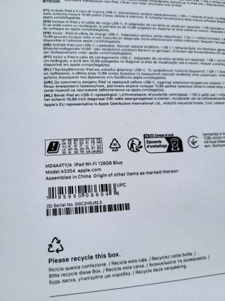 Apple iPad 128GB WiFi ¡¡NUEVO!!