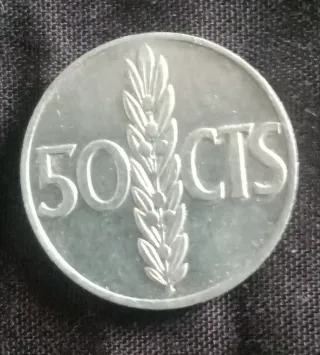Lote 19 monedas 50 céntimos 1966
