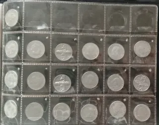 Lote 19 monedas 50 céntimos 1966