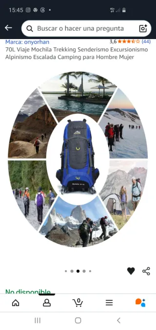 Mochila Huajianfeng 65+5L Azul