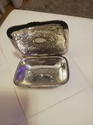 Raccogli briciole silver plated manico legno