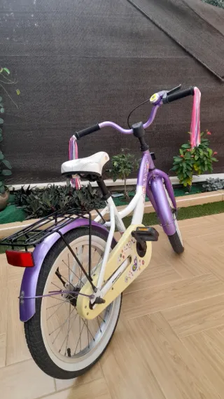 Bicicleta niña 18 pulgadas morada