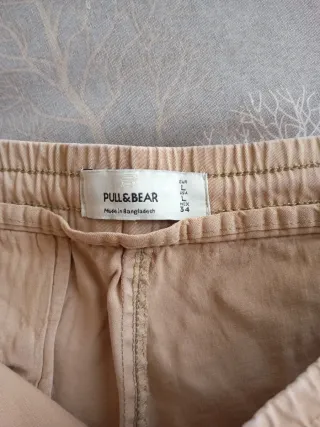 Pantalón jogger chico beige
