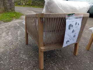 Sillas de Jardín Rattan y Madera