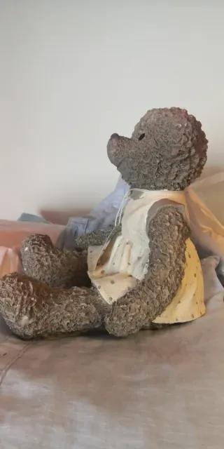 Figura Osito con Vestido y Lazo