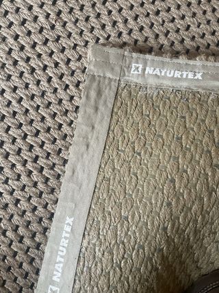 Alfombra grande fibra natural beige/gris