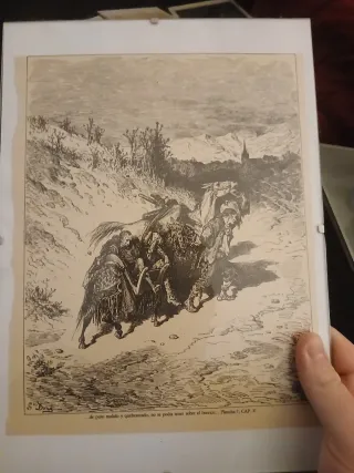 Láminas Quijote Gustave Doré con cristal