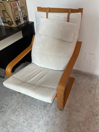 Sillón Hamaca IKEA Madera Blanca