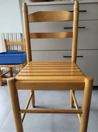 2 Sillas de Cocina Madera