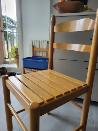 2 Sillas de Cocina Madera