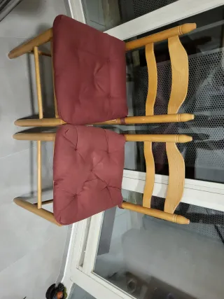 2 Sillas de Cocina Madera