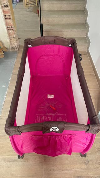 Cuna de viaje Asalvo Baby rosa