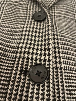 Cappotto Guess a quadri grigio