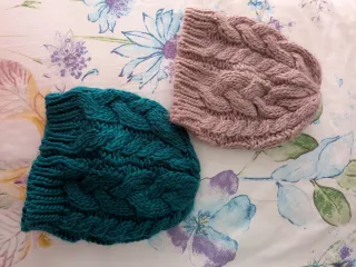 Gorros de invierno tejidos