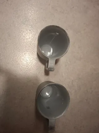 Set 2 tazze mug Luminarc Arc grigie in vetro