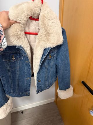 Chaqueta vaquera forrada de pelo