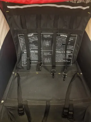 Carro remolque para bicicleta rojo