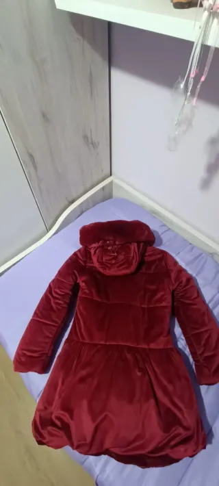 Abrigo de vestir niña rojo