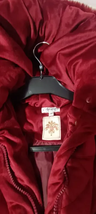 Abrigo de vestir niña rojo