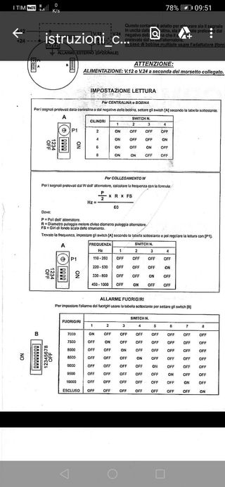 Contagiri elettronico programmabile 80 mm