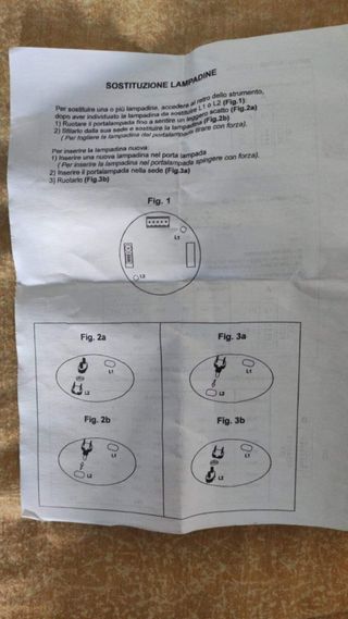 Contagiri elettronico programmabile 80 mm