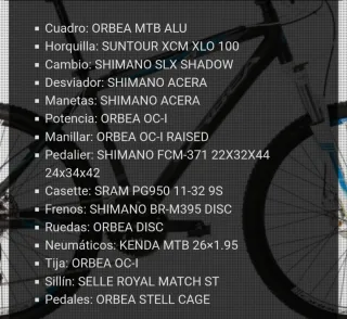 Bicicleta Orbea Master Sport Negra/Azul