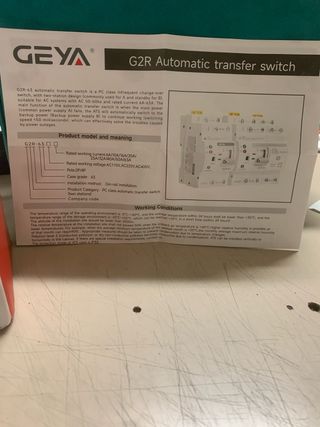 Interruptor de transferencia automático Geya 4P