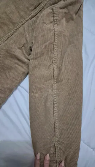 Chaqueta Pana H&M Borrego Beige