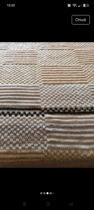 Copriletto matrimoniale tipo lana beige