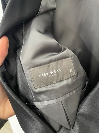 Blazer Negro Terciopelo Solapa Satén